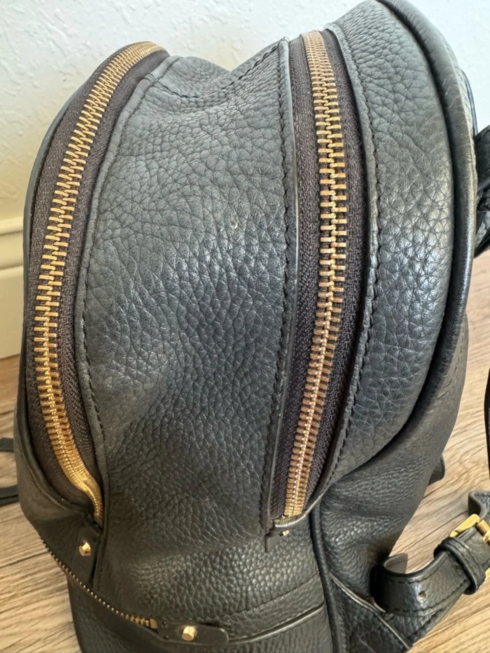 MICHAEL KORS Rhea Pebble Leather Backpack Medium